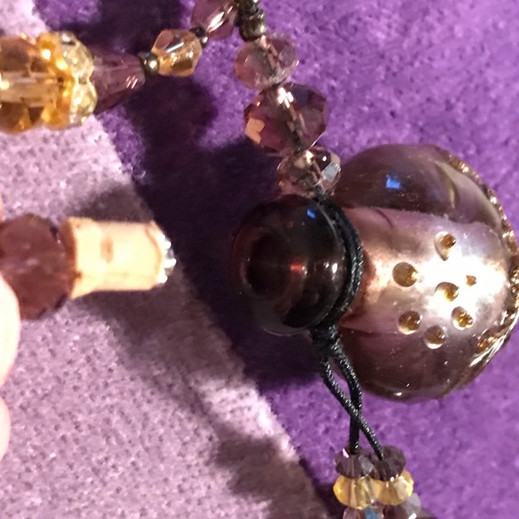 Glassblown Whimsical fairy dust necklace - Picture 5 of 6